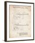 PP999-Vintage Parchment Porter Cable Table Saw Patent Poster-Cole Borders-Framed Giclee Print