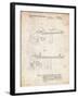 PP999-Vintage Parchment Porter Cable Table Saw Patent Poster-Cole Borders-Framed Giclee Print