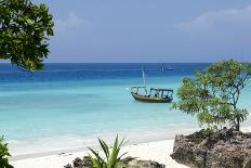 Paradise Beach at Zanzibar in Tanzania, Africa-ppart-Framed Photographic Print