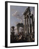 Pr?cation d'une sibylle-Giovanni Pannini-Framed Giclee Print