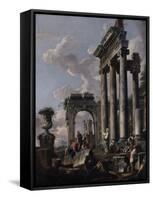 Pr?cation d'une sibylle-Giovanni Pannini-Framed Stretched Canvas