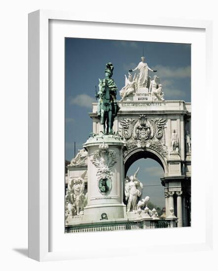 Praca Da Commercio, Lisbon, Portugal, Europe-Sylvain Grandadam-Framed Photographic Print