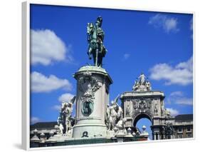 Praca Do Comercio, Lison, Portugal-Jeremy Lightfoot-Framed Photographic Print