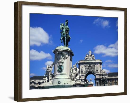 Praca Do Comercio, Lison, Portugal-Jeremy Lightfoot-Framed Photographic Print