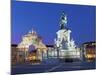 Praca Do Comercio with Equestrian Statue of Dom Jose and Arco Da Rua Augusta, Lisbon, Portugal-Stuart Black-Mounted Photographic Print