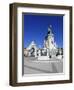 Praca Do Comercio with Equestrian Statue of Dom Jose and Arco Da Rua Augusta, Lisbon, Portugal-Stuart Black-Framed Photographic Print