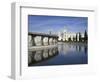 Praca do Imperio Fountain and Jeronimos Monastery, Lisbon, Portugal-Michele Molinari-Framed Photographic Print