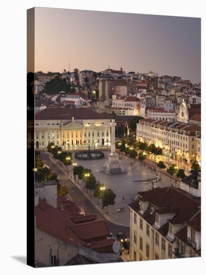 Praca Do Pedro Iv Square, Lisbon, Portugal-Demetrio Carrasco-Stretched Canvas