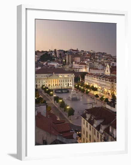 Praca Do Pedro Iv Square, Lisbon, Portugal-Demetrio Carrasco-Framed Photographic Print