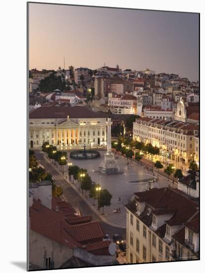 Praca Do Pedro Iv Square, Lisbon, Portugal-Demetrio Carrasco-Mounted Photographic Print