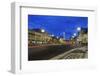 Praca Dos Restauradores, Night Photography, District Sao Jose, Lisbon, Portugal-Axel Schmies-Framed Photographic Print