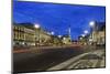 Praca Dos Restauradores, Night Photography, District Sao Jose, Lisbon, Portugal-Axel Schmies-Mounted Photographic Print