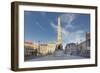 Praca dos Restauradores, Obelisk, Avenida da Liberdade, Lisbon, Portugal, Europe-Markus Lange-Framed Photographic Print