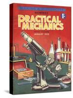 Practical Mechanics, Microscopes, Chemistry Sets Magazine, UK, 1953-null-Stretched Canvas