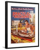 Practical Mechanics, Models Hobbies Magazine, UK, 1950-null-Framed Giclee Print