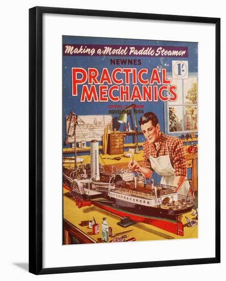 Practical Mechanics, Models Hobbies Magazine, UK, 1950-null-Framed Giclee Print
