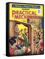 Practical Mechanics, Puppets Shows Magazine, UK, 1950-null-Framed Stretched Canvas