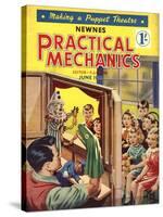 Practical Mechanics, Puppets Shows Magazine, UK, 1950-null-Stretched Canvas