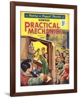 Practical Mechanics, Puppets Shows Magazine, UK, 1950-null-Framed Giclee Print