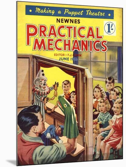 Practical Mechanics, Puppets Shows Magazine, UK, 1950-null-Mounted Giclee Print