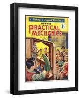 Practical Mechanics, Puppets Shows Magazine, UK, 1950-null-Framed Giclee Print