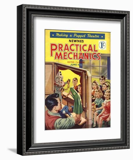 Practical Mechanics, Puppets Shows Magazine, UK, 1950-null-Framed Giclee Print