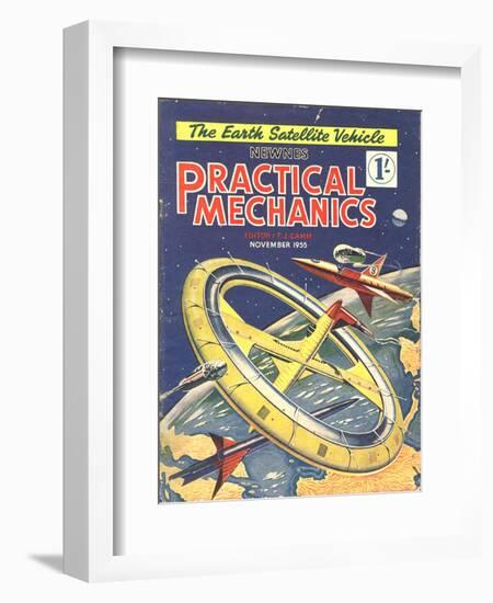 Practical Mechanics, Visions of the Future, Futuristic Magazine, UK, 1950-null-Framed Giclee Print