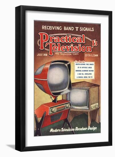 Practical Television, Visions of the Future, Televisions DIY Futuristic Magazine, UK, 1950-null-Framed Giclee Print