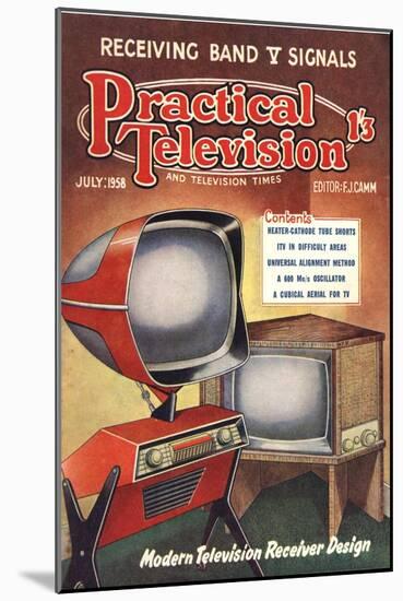 Practical Television, Visions of the Future, Televisions DIY Futuristic Magazine, UK, 1950-null-Mounted Giclee Print