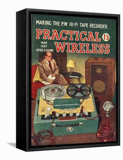 Practical Wireless, DIY Radios Tape Recorders Magazine, UK, 1950-null-Framed Stretched Canvas
