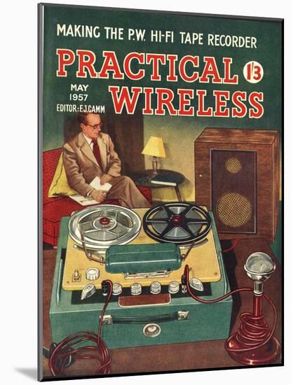 Practical Wireless, DIY Radios Tape Recorders Magazine, UK, 1950-null-Mounted Giclee Print