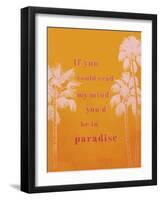 Practice Positive - Paradise-Archie Stone-Framed Art Print