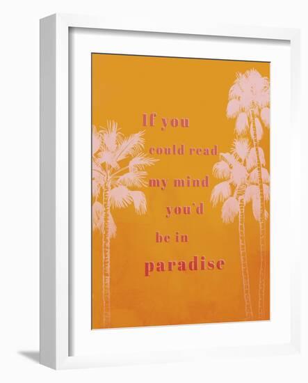 Practice Positive - Paradise-Archie Stone-Framed Art Print