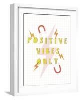 Practice Positive - Vibes-Archie Stone-Framed Art Print