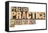 Practice, Practice, Practice-PixelsAway-Framed Stretched Canvas