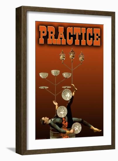 Practice-null-Framed Art Print