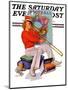 "Practicing the Trombone," Saturday Evening Post Cover, October 10, 1936-Revere F. Wistehoff-Mounted Giclee Print