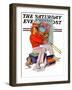 "Practicing the Trombone," Saturday Evening Post Cover, October 10, 1936-Revere F. Wistehoff-Framed Giclee Print