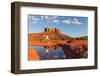 Practicing Yoga at Sedona Arizona-twildlife-Framed Photographic Print