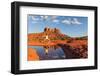 Practicing Yoga at Sedona Arizona-twildlife-Framed Photographic Print