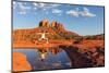 Practicing Yoga at Sedona Arizona-twildlife-Mounted Photographic Print