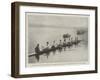 Practising for the Oxford and Cambridge Boat-Race, the Oxford Crew on the Thames-null-Framed Giclee Print