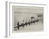 Practising for the Oxford and Cambridge Boat-Race, the Oxford Crew on the Thames-null-Framed Giclee Print