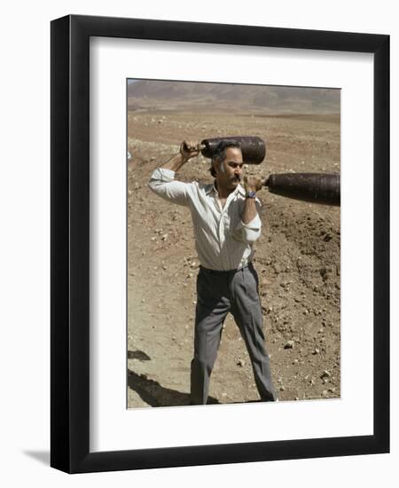 Practising Zur Khane, Iran, Middle East-Sybil Sassoon-Framed Photographic Print