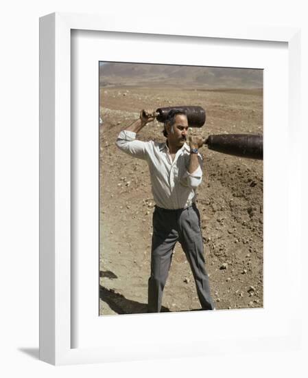 Practising Zur Khane, Iran, Middle East-Sybil Sassoon-Framed Photographic Print