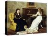 Practising-Gustave Leonard de Jonghe-Stretched Canvas