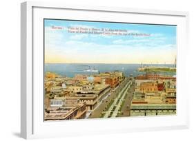 Prado and Morro Castle, Havana, Cuba-null-Framed Art Print