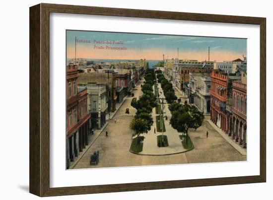 Prado Promenade, Havana, Cuba, 1910-null-Framed Giclee Print