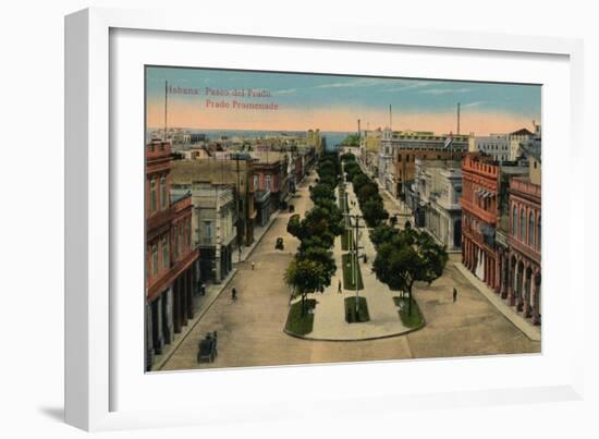 Prado Promenade, Havana, Cuba, 1910-null-Framed Giclee Print