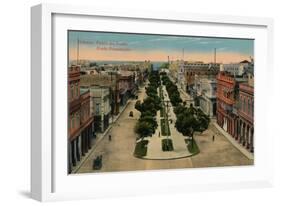 Prado Promenade, Havana, Cuba, 1910-null-Framed Giclee Print